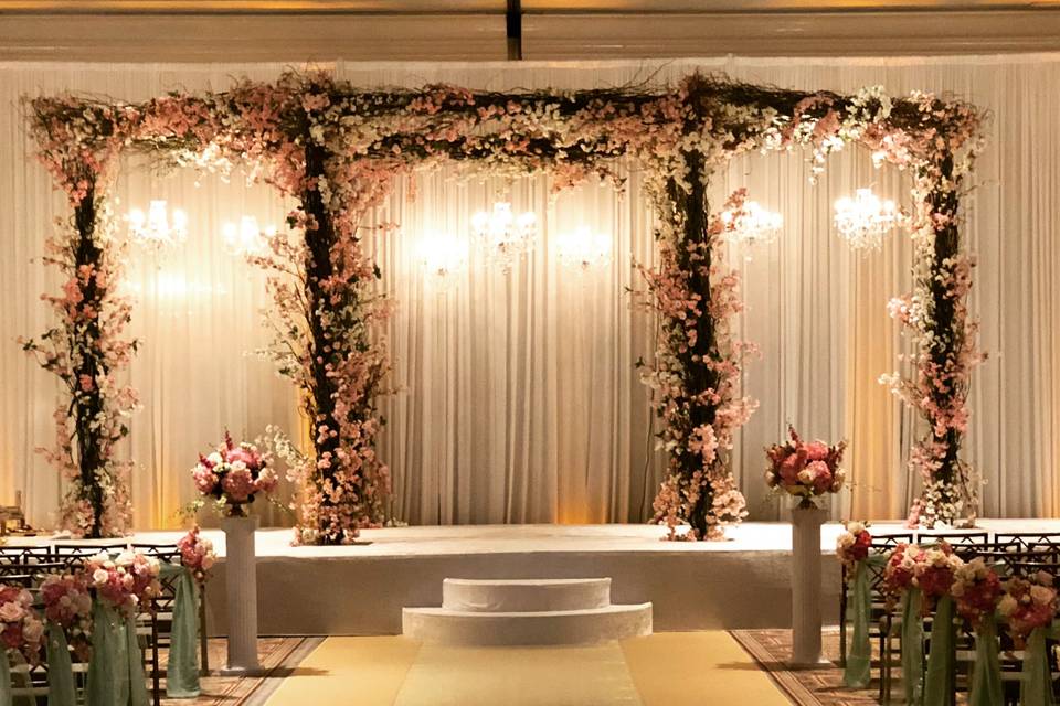 Mandap-Branches&Flowers