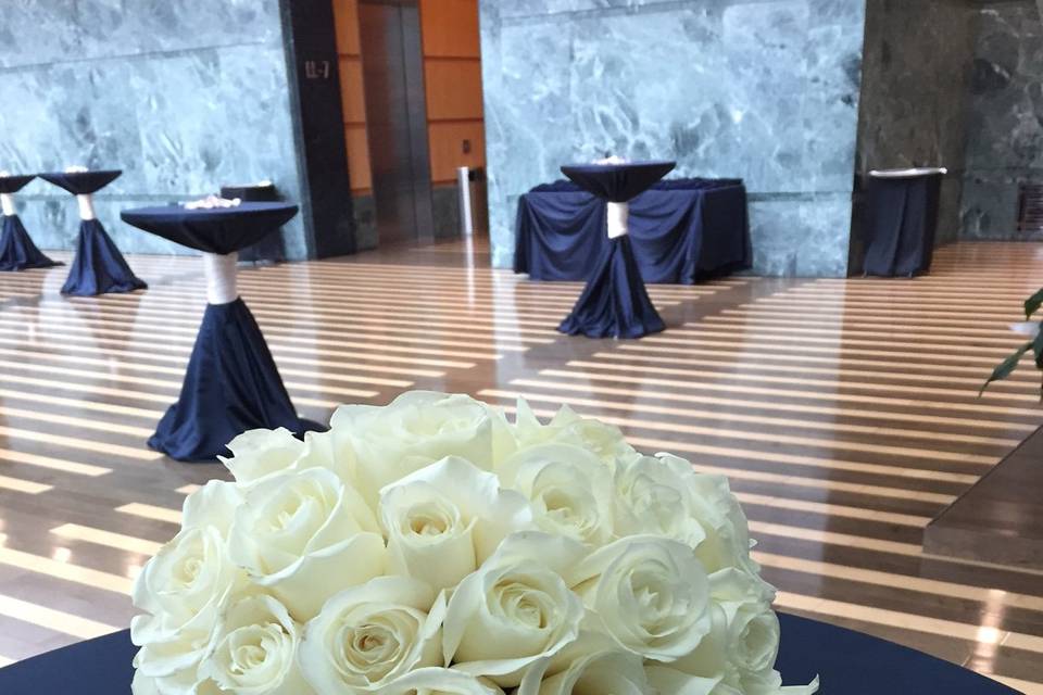 Classic White Rose Bouquet