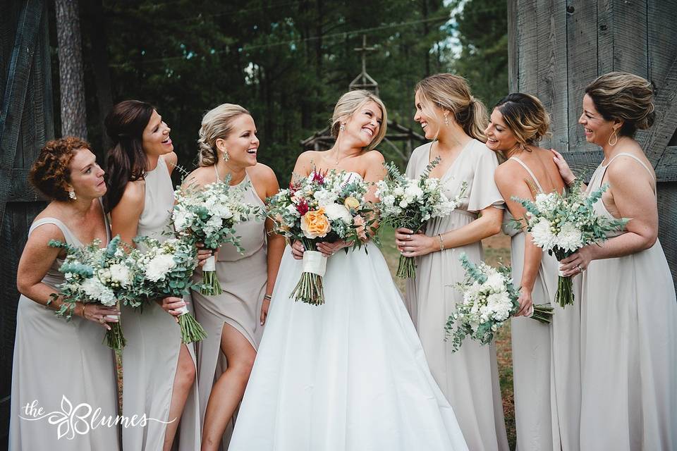 Bridal party bouquets