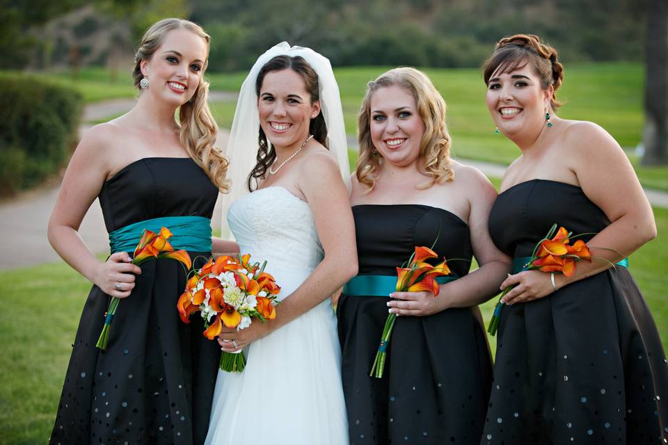 Bridesmaids hair & makeup