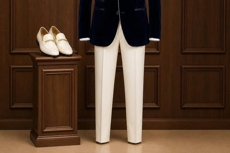 Navy velvet