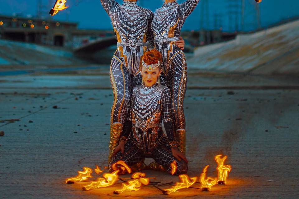 Glam Fire Dancers