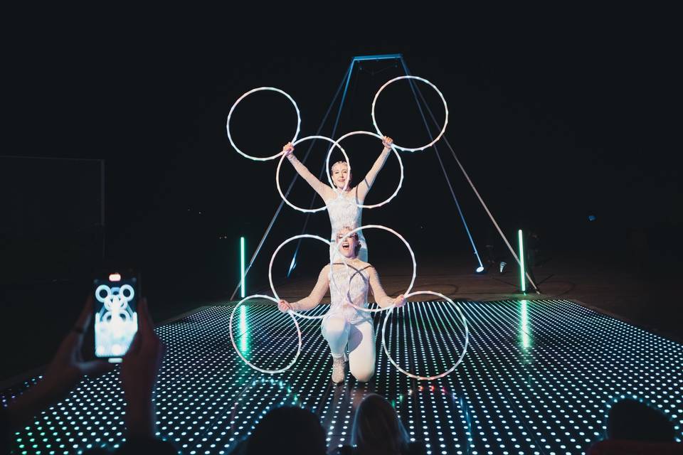 LED Hoop Choreography