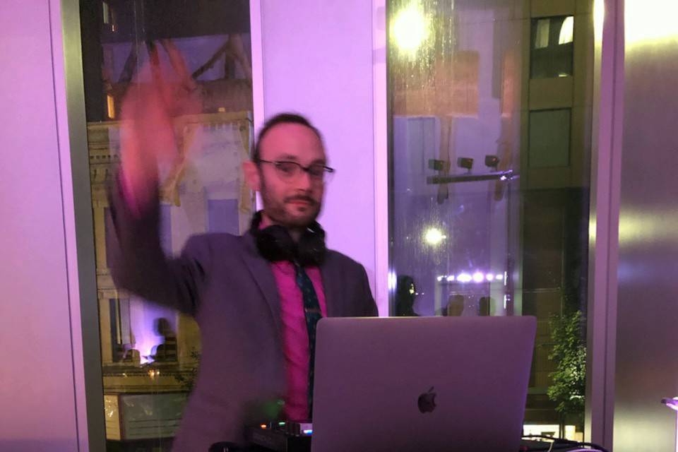 DJing friends' wedding