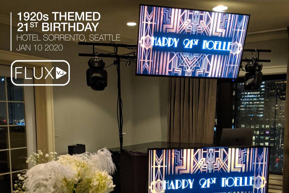 1920s themed 21st birthday par