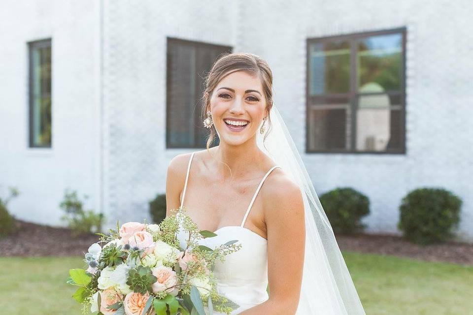 Happy bride