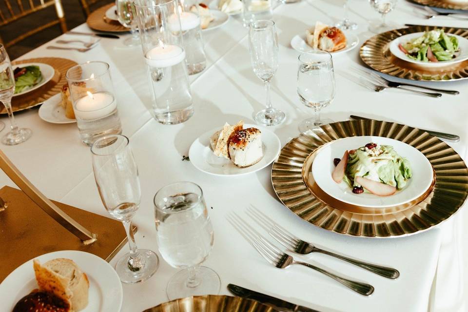 Reception table details