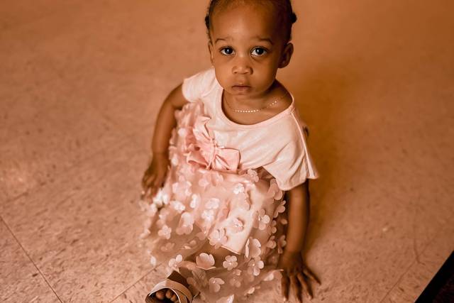 The smallest flower girl.