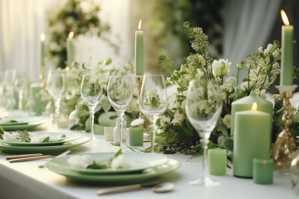 All Green Table Concept...