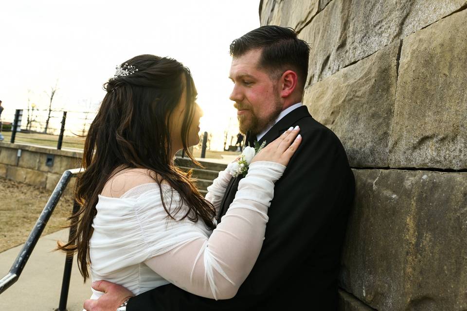 Looking into each others eyes