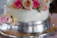 Cake with rose decoration