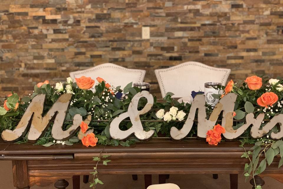 Wedding sign