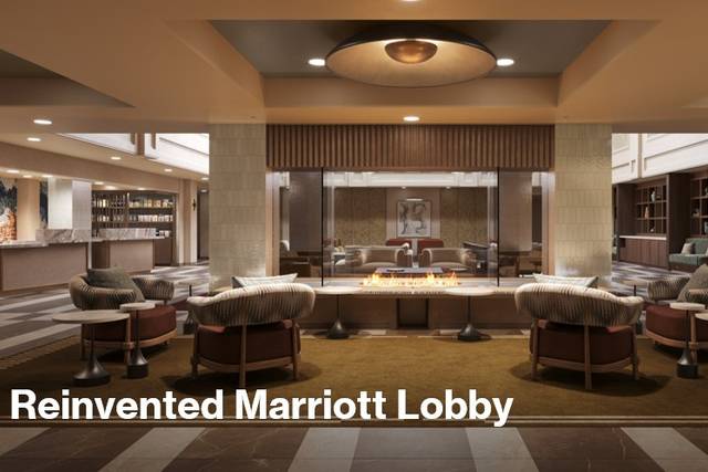 Reinvented Marriott Lobby