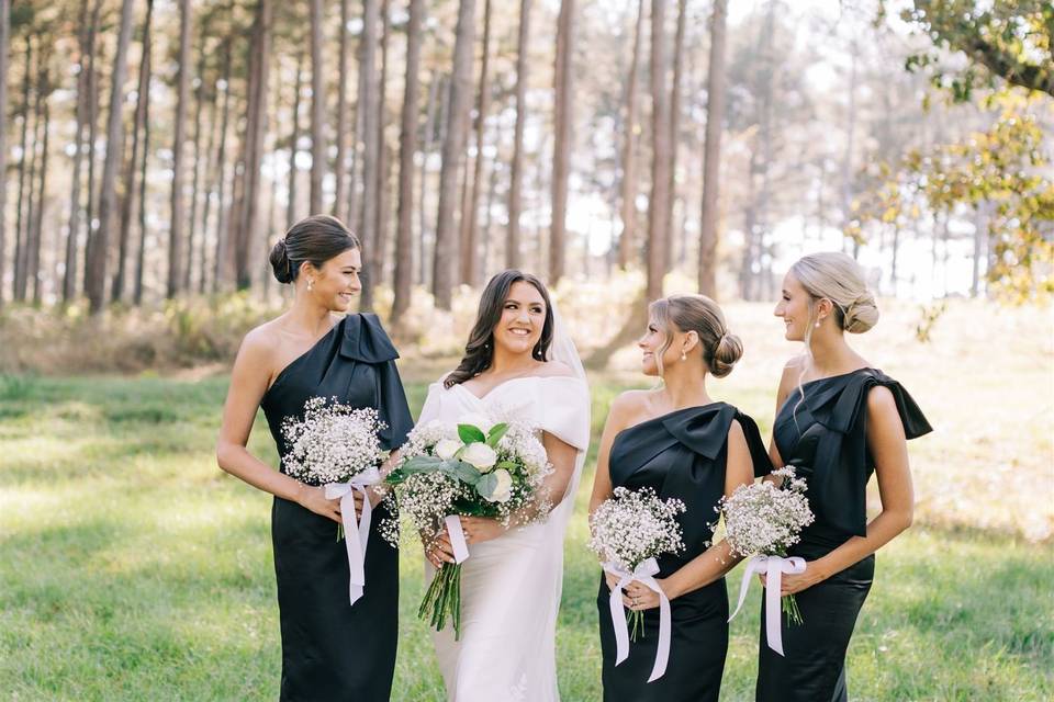Bride and Bridesmaids