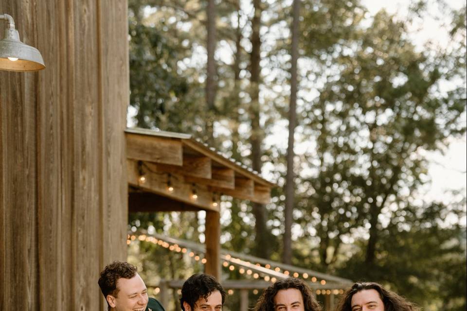 Groomsmen on the deck