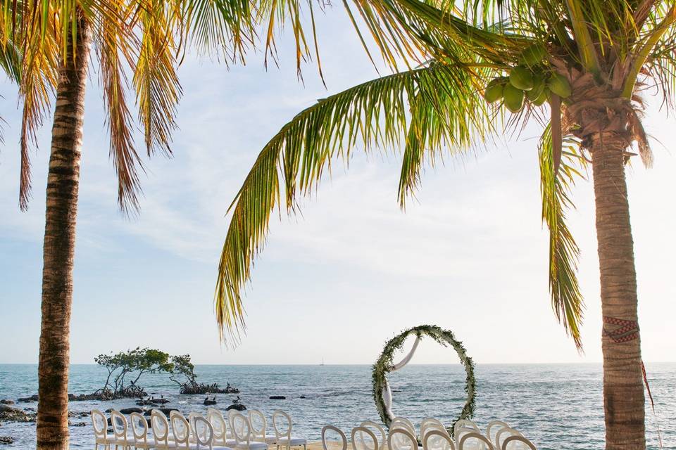 Sunset Dock Wedding