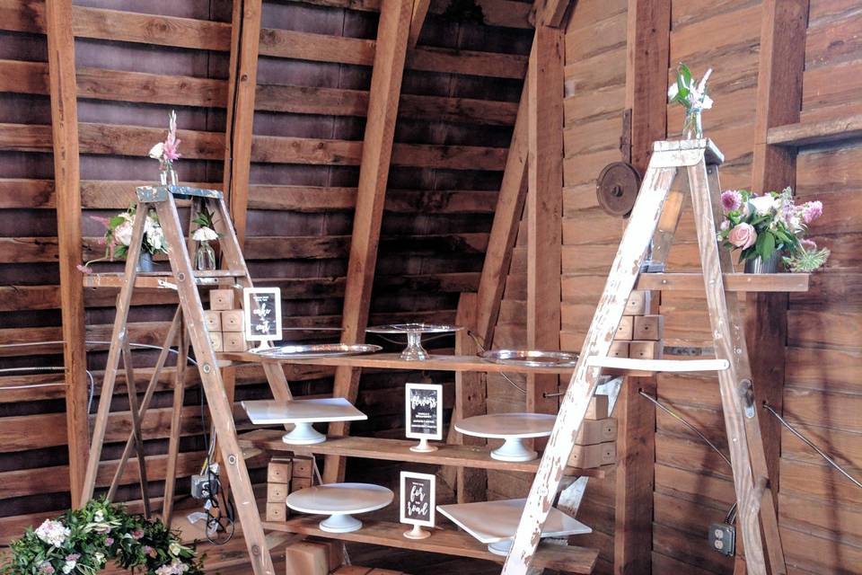 Ladder dessert display