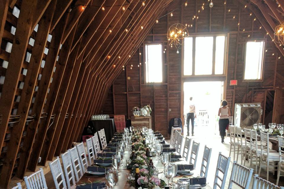 Barn tablescape