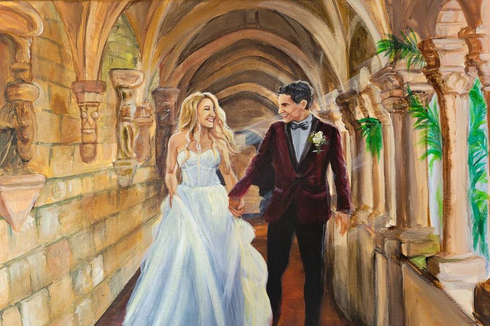 Cherished Rain Art- Wedding Painting