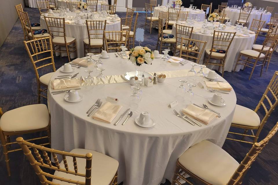 White and Silver Reception