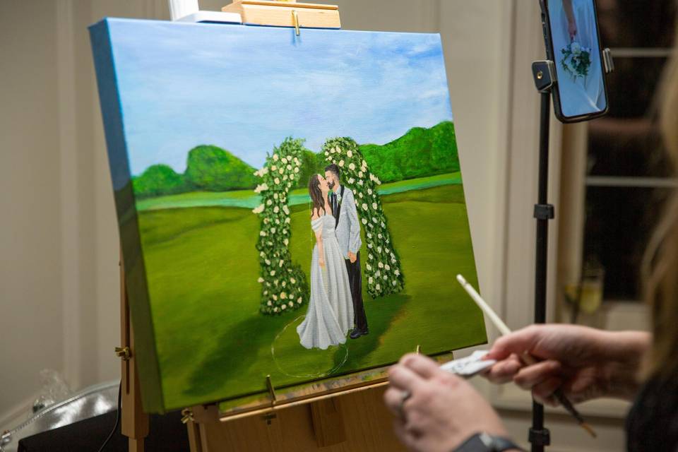 Michigan Live Wedding Painter