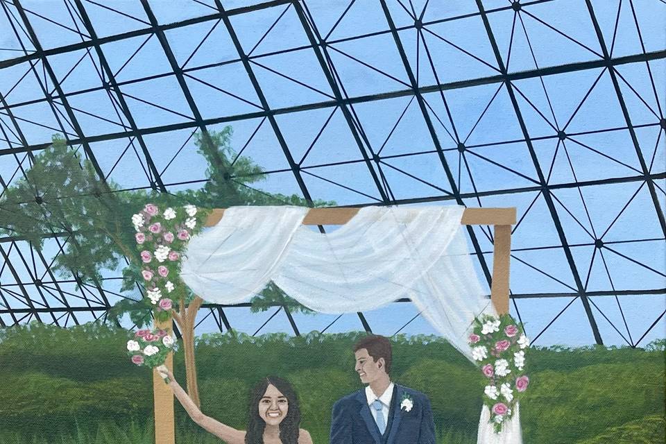 Live Wedding Painting