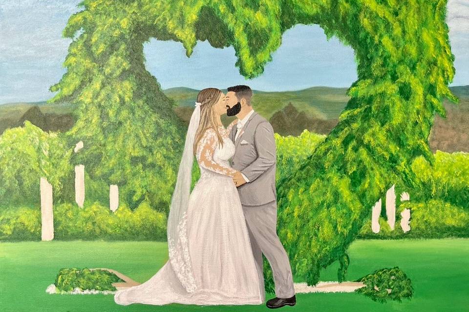 Live Wedding Painting