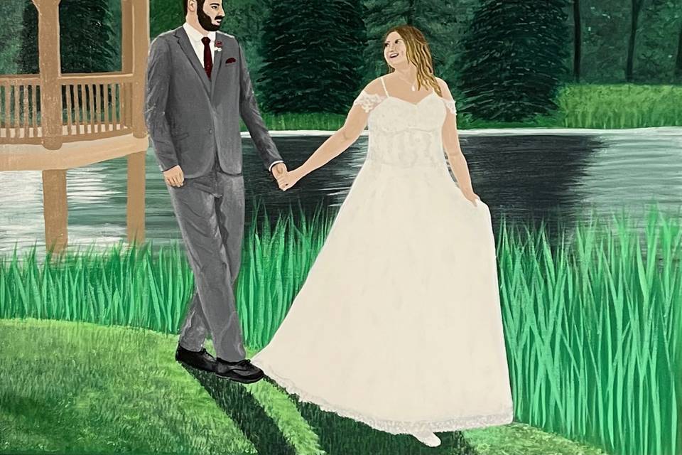 Live Wedding Painting