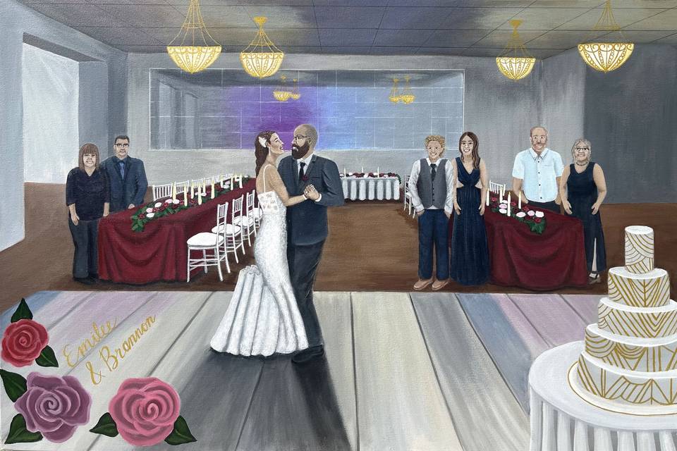 Live Wedding Painting