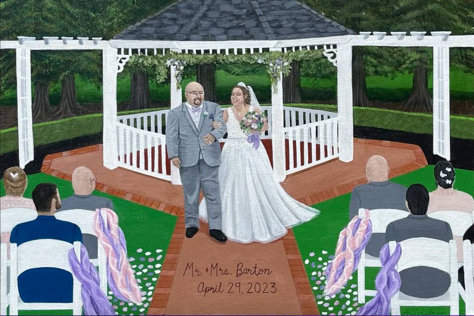 Live Wedding Painting