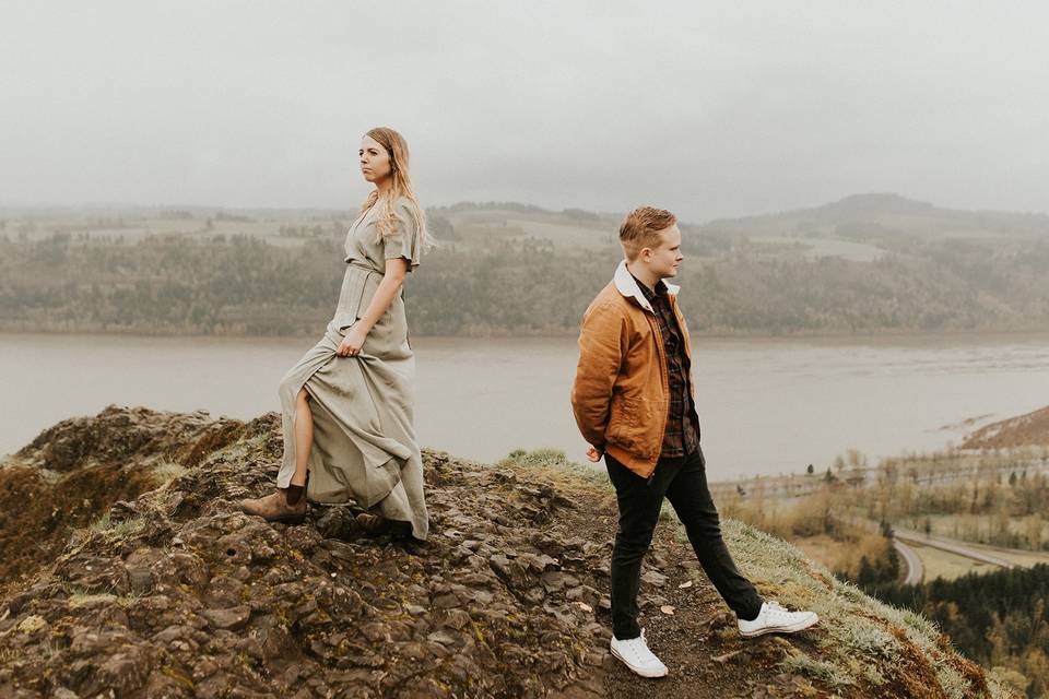 Columbia Gorge Engagement