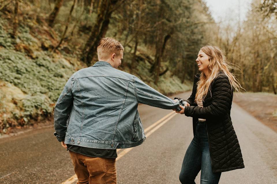 Columbia Gorge Engagement