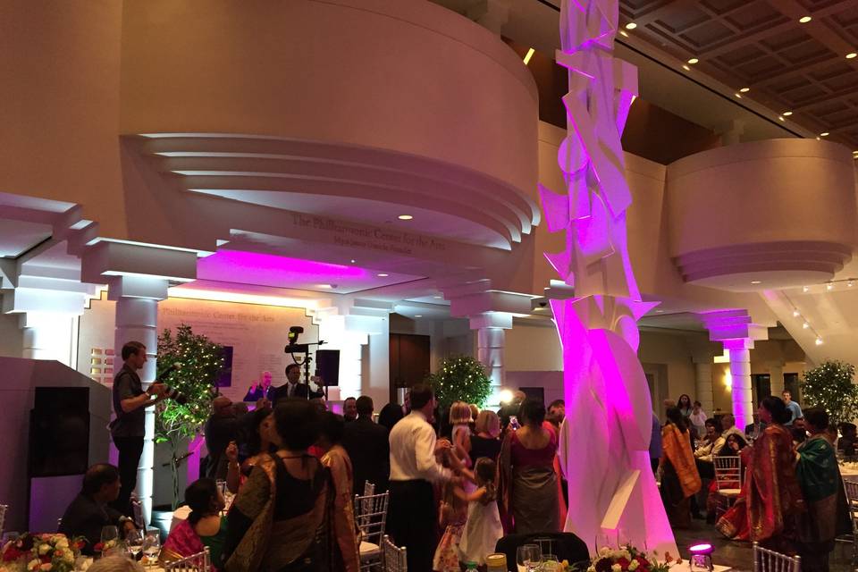 Wedding reception area