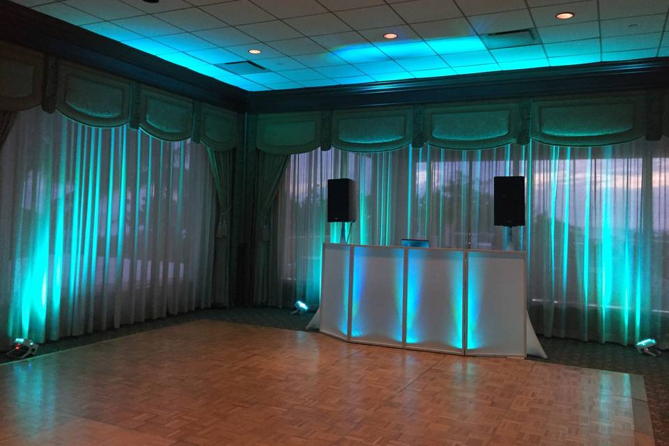 Dance floor area