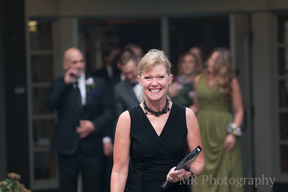 Officiant during the processional