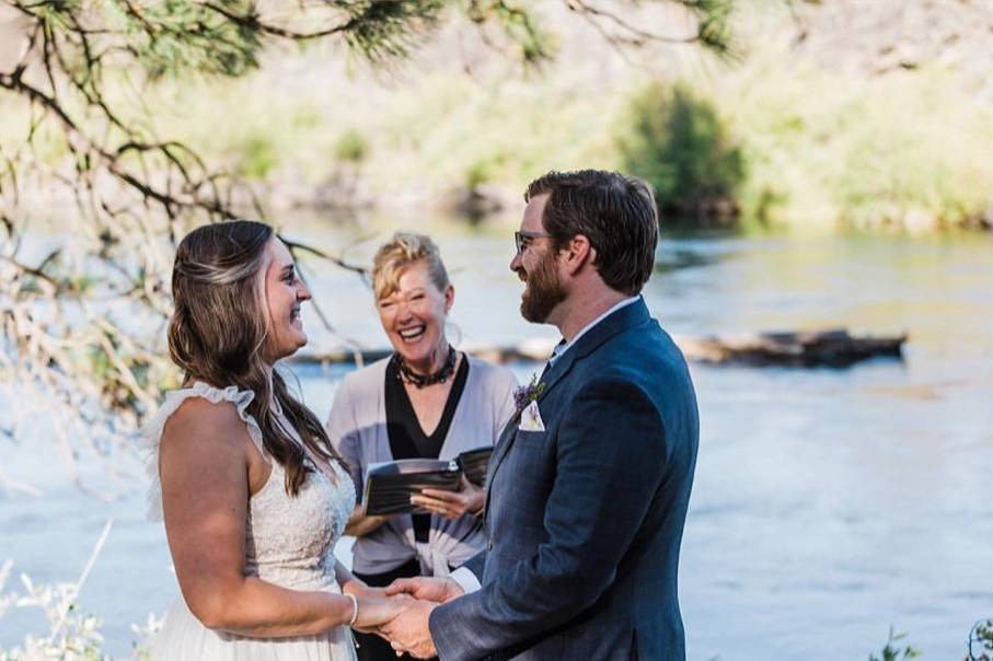 Lava Island Falls Elopement