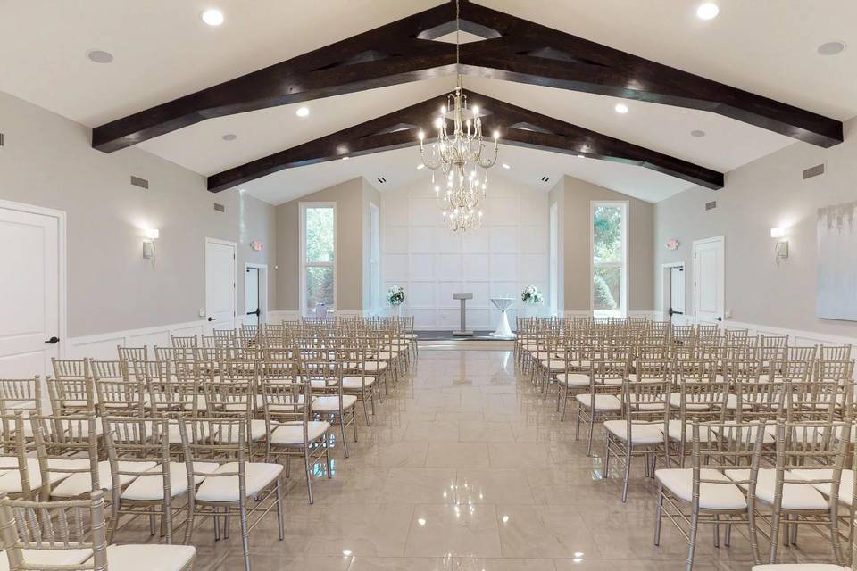 Our chapel can seat up to 150