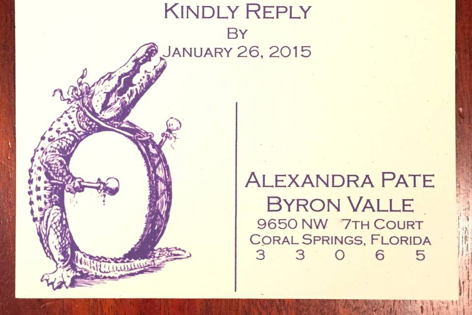 RSVP Post Card