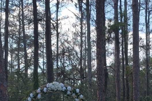 Wedding ceremony setup