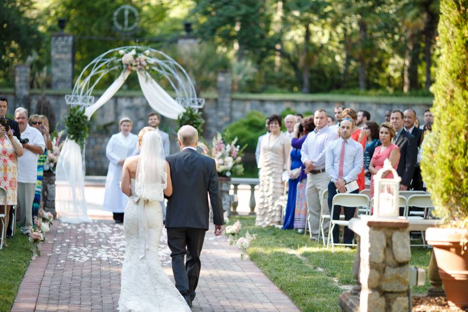 Here comes the bride