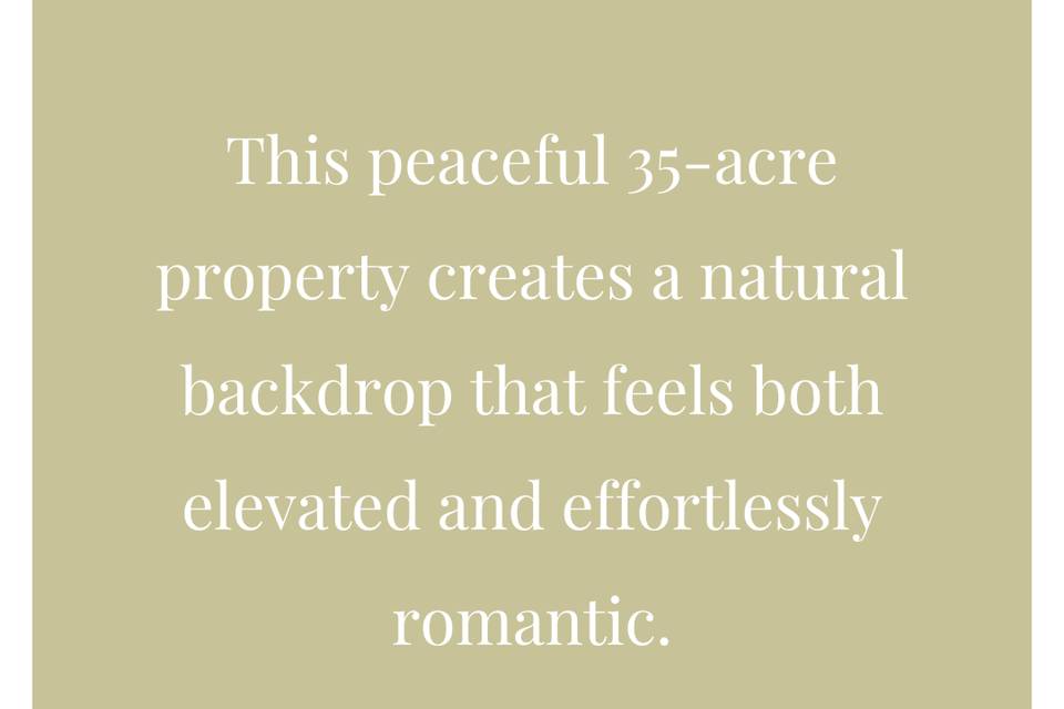 Peaceful and romantic