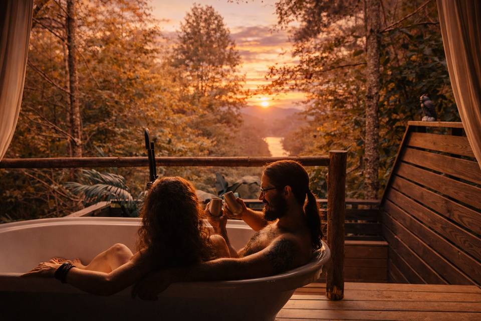 Sunset soak