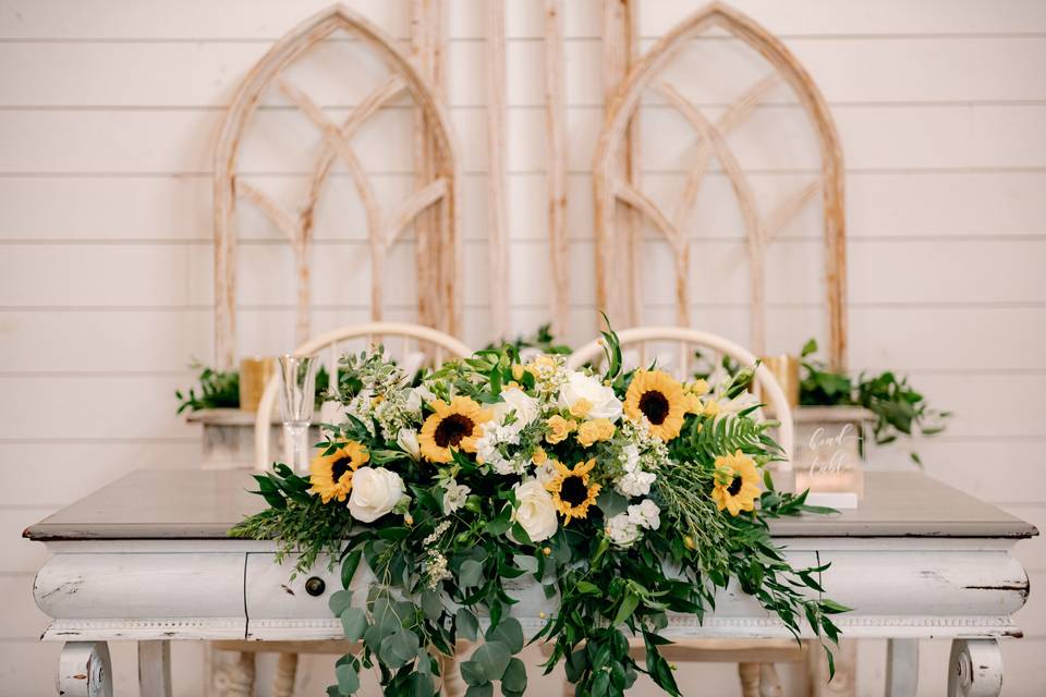 Sweetheart backdrop