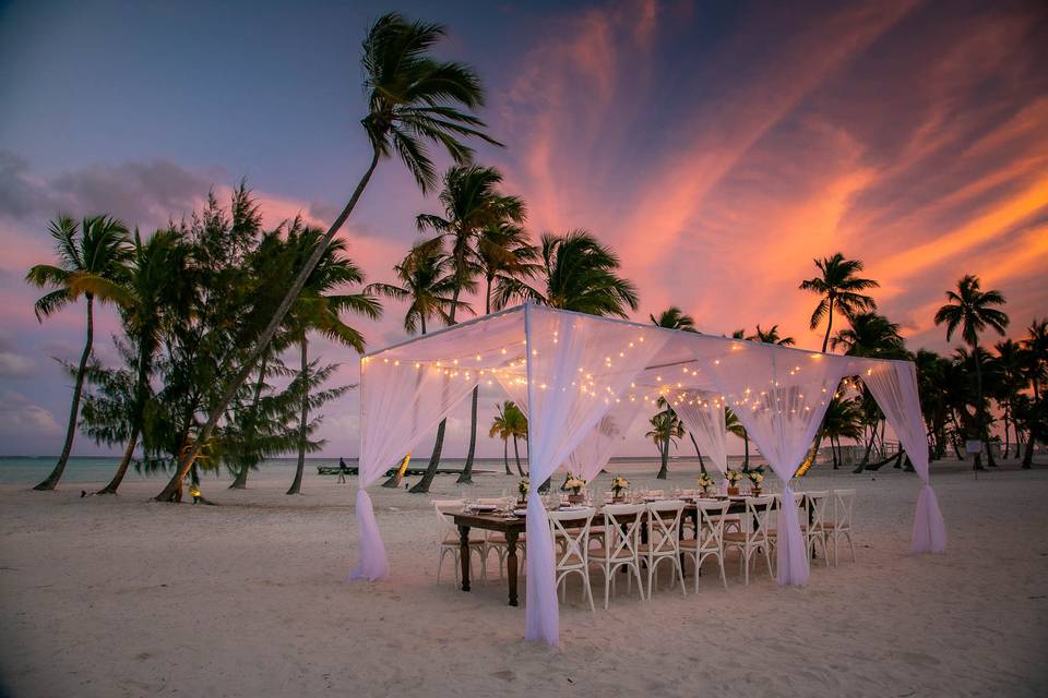 Beach reception