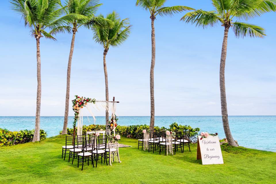Private island wedding