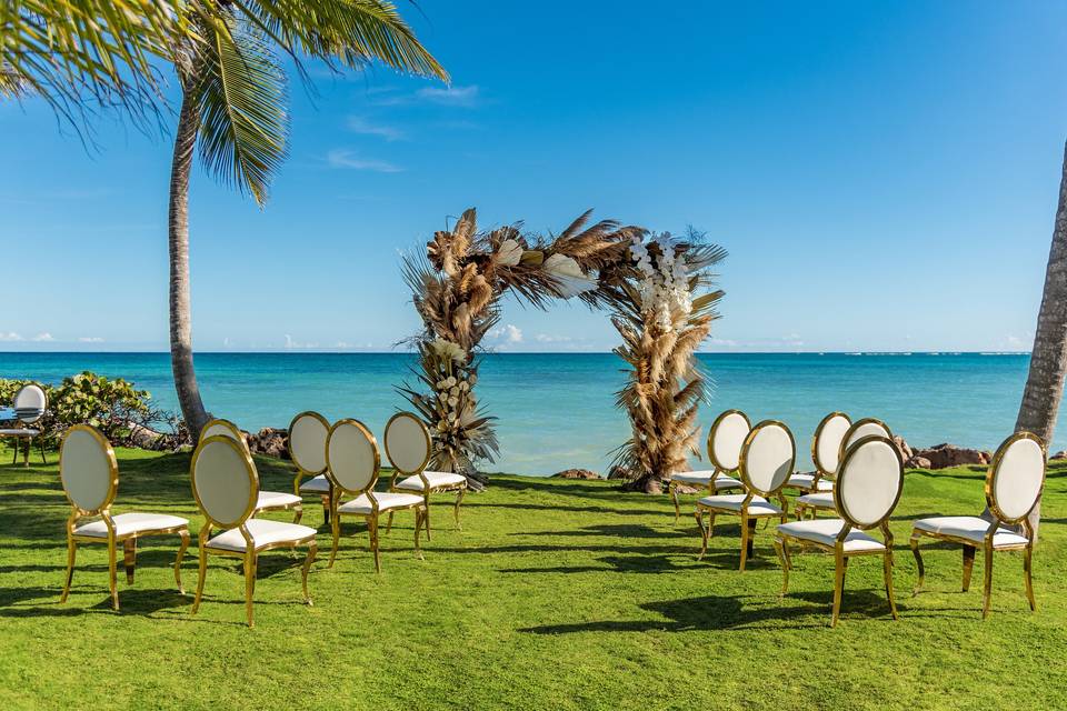 Private island wedding