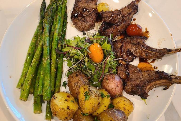 Balsamic lamb chops