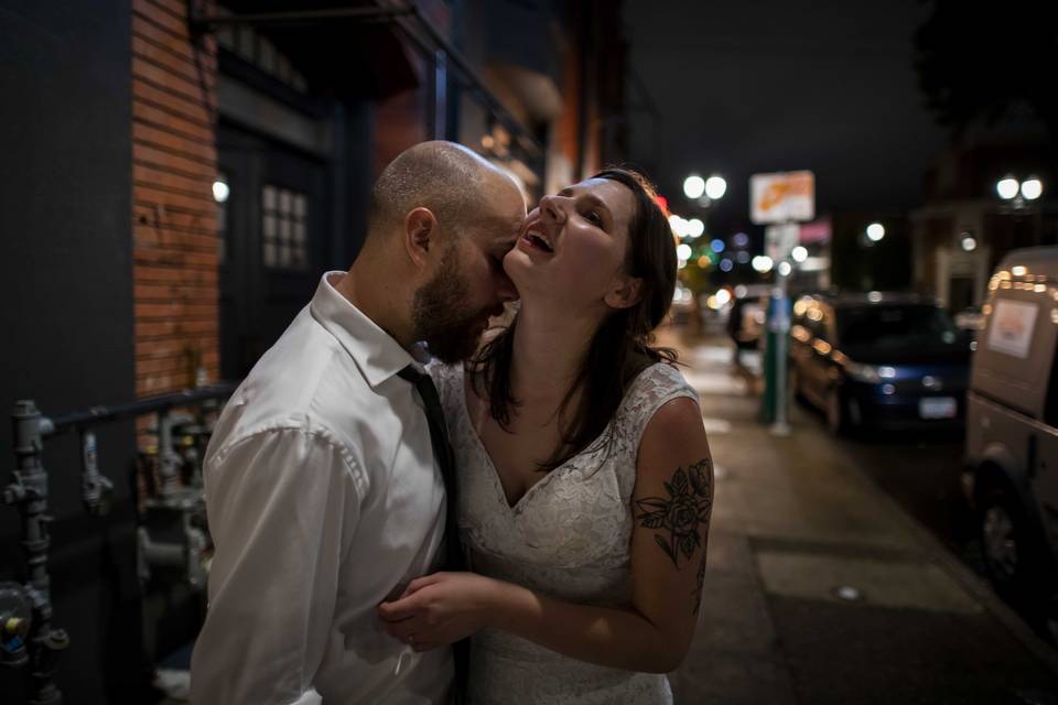 Kissing in the Alley