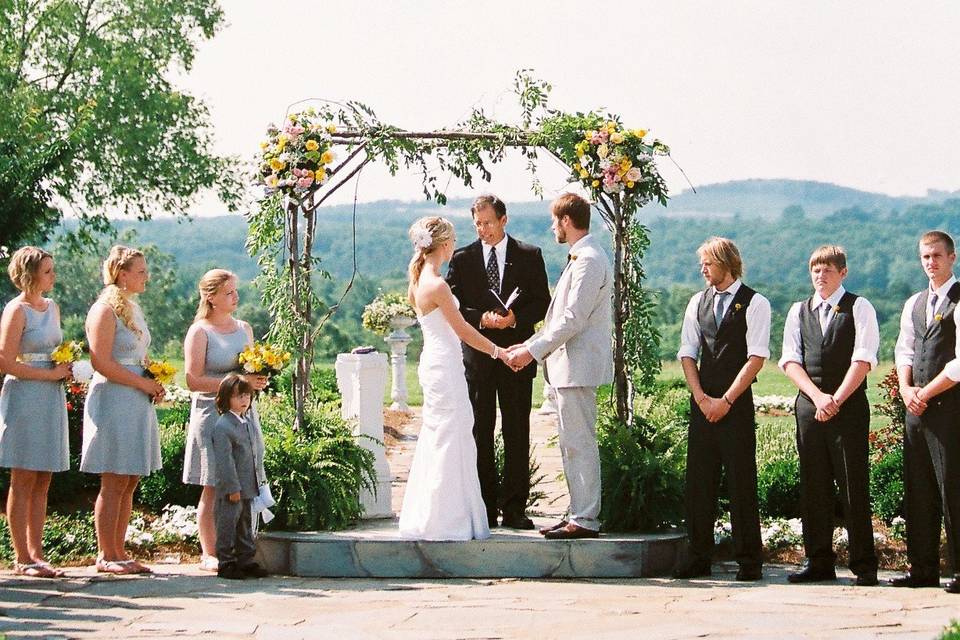 The wedding ceremony