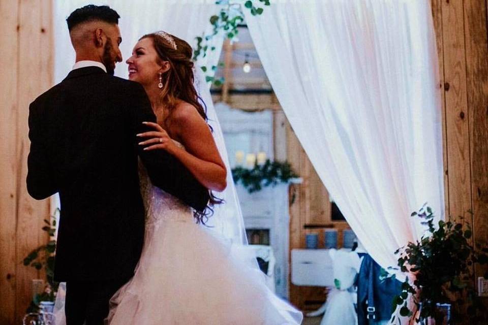 Couple's first dance